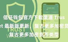 信任钱包官方下载渠道 Trust Wallet 最新版更新，复古更多加密货币类型